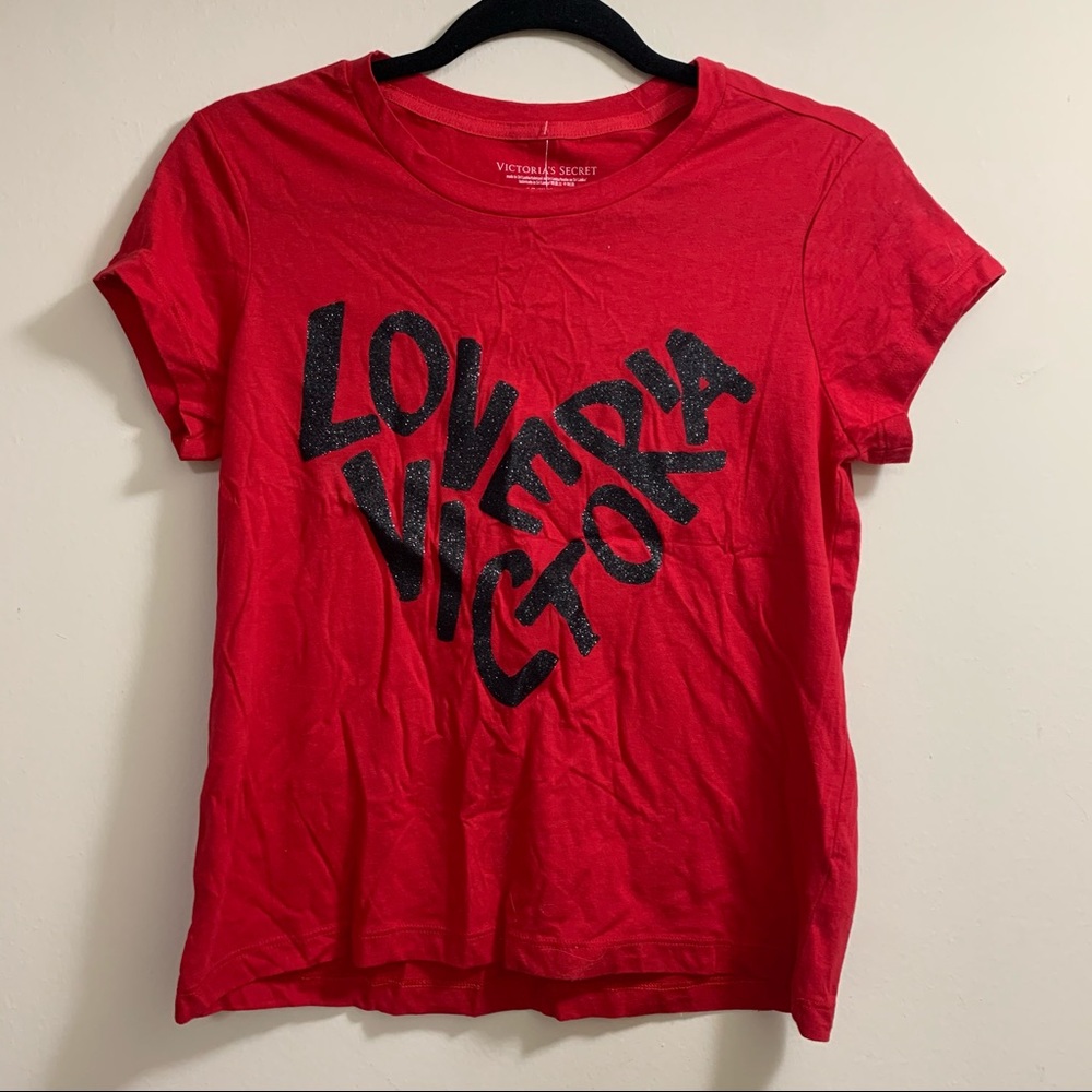 Victoria’s Secret Red Tee Shirt Size Small New
